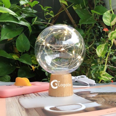 Romance Wooden Starry Night Lamp Light USB Charging