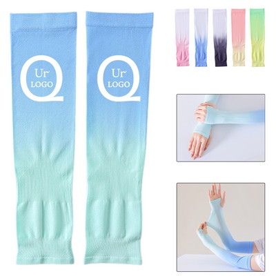 Gradient Color Arm Sleeves