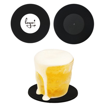Full Color Vinyl Record Disk Coaster