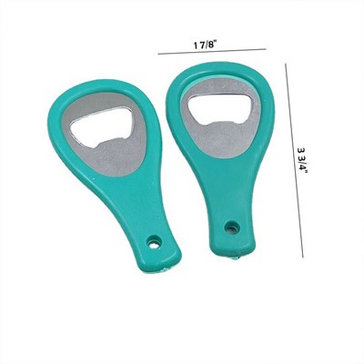 Plastic Iron Bottle Opener Tennis Racket Design