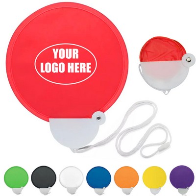 Foldable Hand Fan With Lanyard