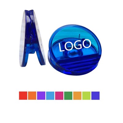 Custom Round Plastic Magnetic Clip