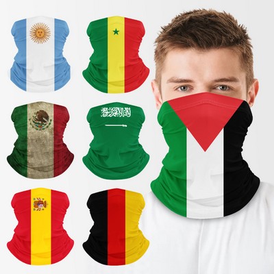 Sports Outdoor the National Flag Neck Gaiter UV Face Mask Sun Protection