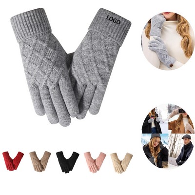 Winter Touchscreen Gloves Women Thermal Knit Warm Cold Weather