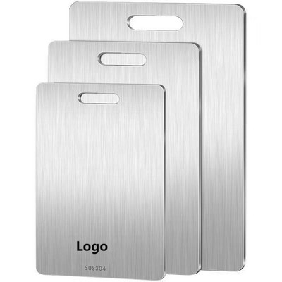 13" Food Grade Stainless Steel Double Sided Board Kitchen Special Cutting Board