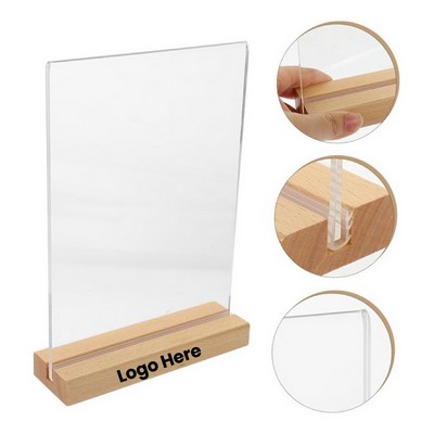A6 Table Side Loading Countertop Sign Holder