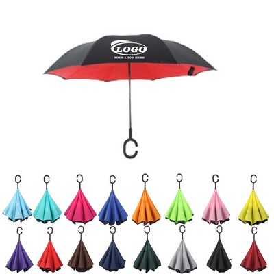 C-Type Car Free-Hand Reverse Umbrella