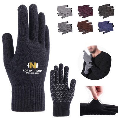 Custom Unisex Knit Touchscreen Gloves