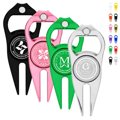 Portable Metal Golf Divot Tool