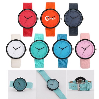 Leather Quartz Watch For Women