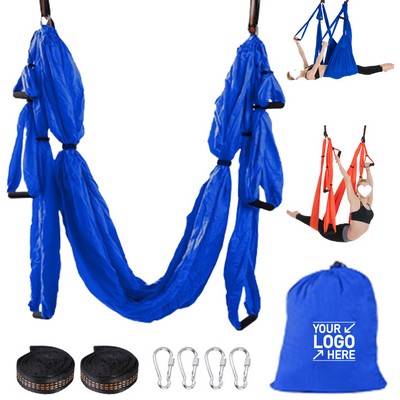 Adjustable Aerial Yoga Hammock Swing with Suspension Straps