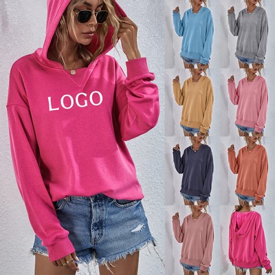 Women's Cozy Sporty Long Sleeve Padded Hoodie