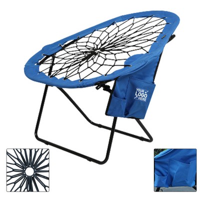 Foldable Bouncy Circle Web Chair – Portable Seating for Indoor & Outdoor Use