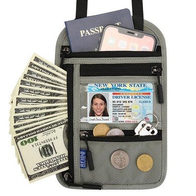 Multi-Functional Travel Passport Holder with RFID Protection Organizer