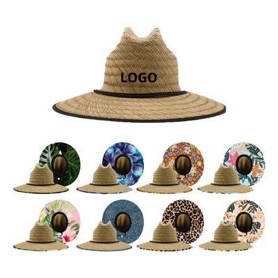 Lifeguard Beach Sun Straw Hat