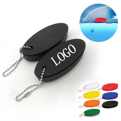 Oval Foam Floating Keychain