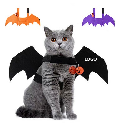 Custom Halloween Felt Pet Bat Wings Costume Festive Pet Toy