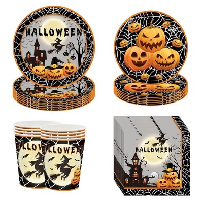 Halloween Disposable Party Set