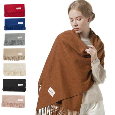 Solid Long Warm Winter Scarves Shawl Wraps