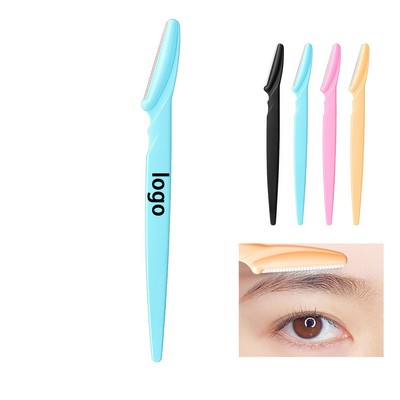Stainless Steel Eyebrow Razor With Protective Cap