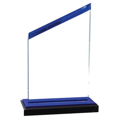 Radiance Blue Mirror Acrylic Award, 8.5"H
