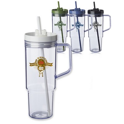40 oz. Lincoln Plastic Tumbler with Handle