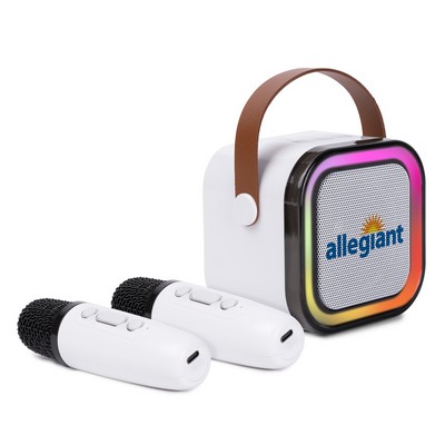 PartyWave DoubleMic Portable Karaoke System