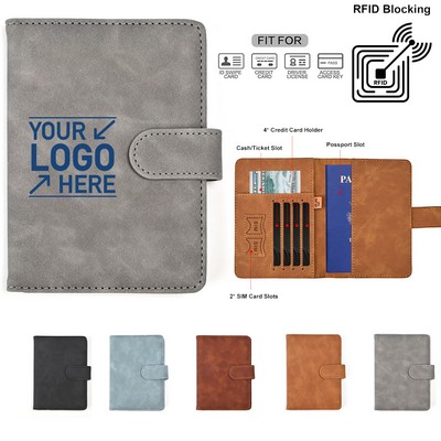 Passport Holder Cover Wallet Leather Card Case