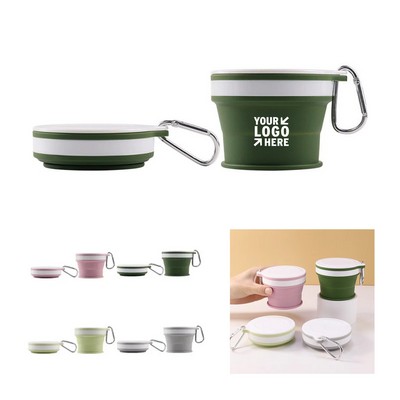 6 Oz. Silicone Folding Cup with Carabiner