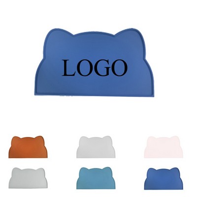 Waterproof Silicone Non Slip Pet Food Mat With Easy Cleaning