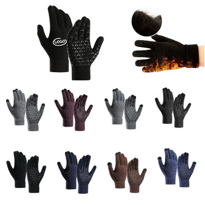 Anti - Slip Gloves Warm Touchscreen Gloves W/ 3 Finger Touch