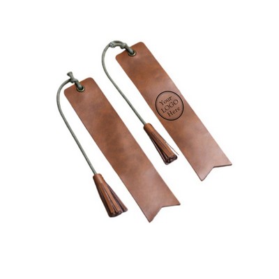 Custom Leather Bookmark with Tassel