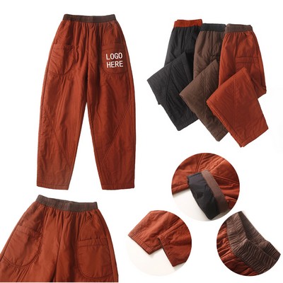 Women's Winter Cotton Harem Pants
