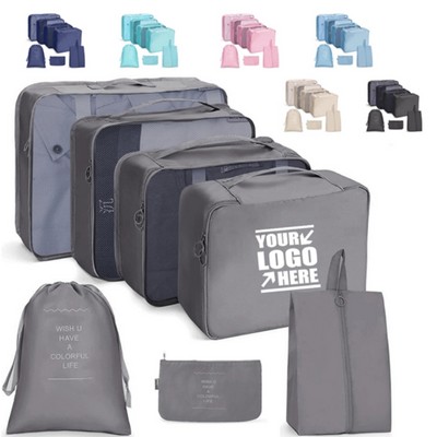 Ultra-Portable 7-Piece Luggage Organizer Set Cubes Bags