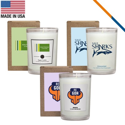 Zia Cardboard Gift Box Scented Tumbler Candle - 8 OZ.