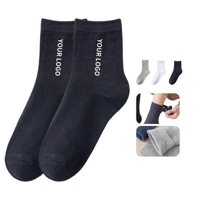 Cotton Jacquard Crew Sock