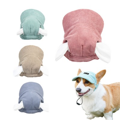 Leaky Ear Cute Breathable Sunscreen Pet Hat (S)