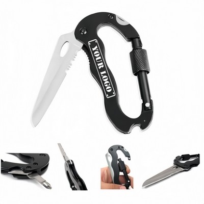 Multifunction Steel Carabiner Tool Kit