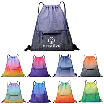 Gradient Drawstring Bag