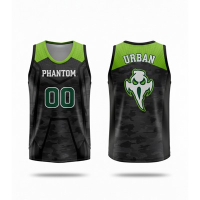 Unisex and Kids' Sublimation Basketball Jersey - Short Hole