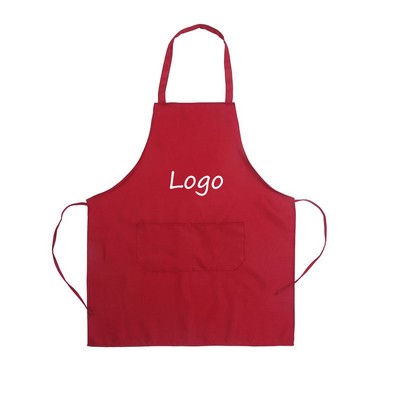 Polyester Unisex Pocket Chef Apron
