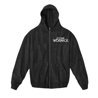 Fleece Full Zip Drip Dye