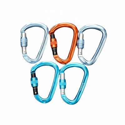 Outdoor Auto Locking D Carabiner Aviation Aluminum Climbing and Yoga Main Lock