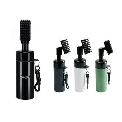 Pressurized Golf Club Brush with Built in Water Sprayer for Groove Cleaning