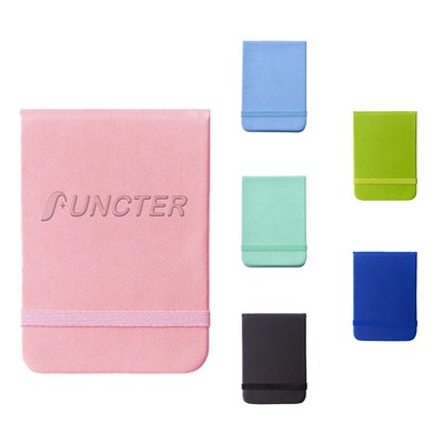 A7 Pocket PU Leather 96 Sheets Notebook - Compact Travel Journal With Elastic Band