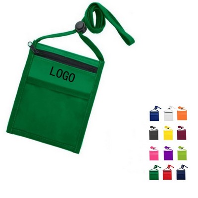 Travel Passport Wallet with Lanyard