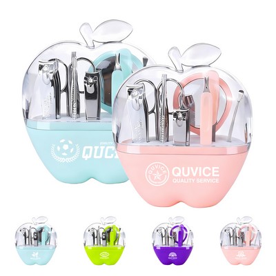Apple Shaped Nail Care Set (9 Pcs)