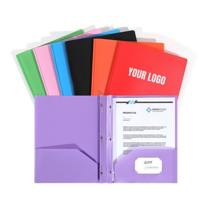 Plastic folders with Pockets