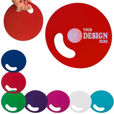 PP Plastic Round Hand Fan