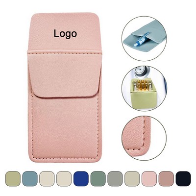 Pu Leather Pen Inserted Multipurpose Pocket Saver Pouch Organizer